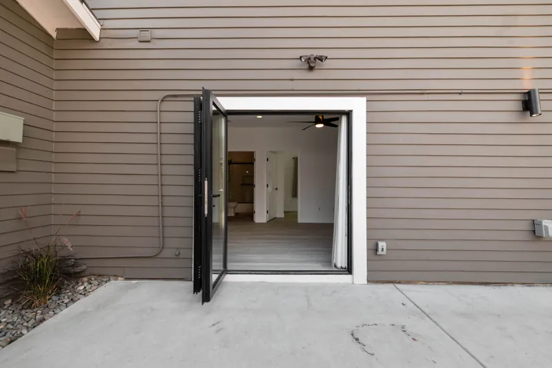 Exterior entry and siding