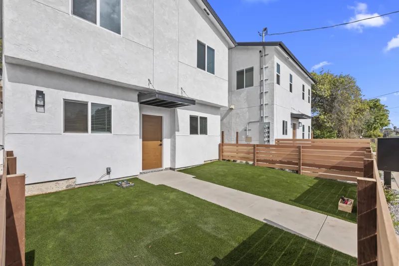 Saranac exterior and landscaped yard